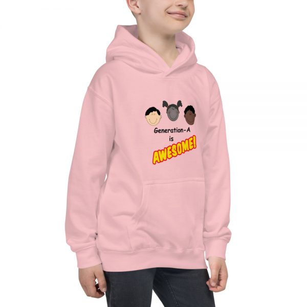 Generation-A Is Awesome! – Kids Hoodie - Pink